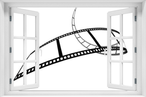 Fototapeta Naklejka Na Ścianę Okno 3D - Isolated film with white background