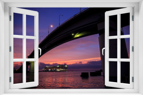 Fototapeta Naklejka Na Ścianę Okno 3D - Sunset Arch