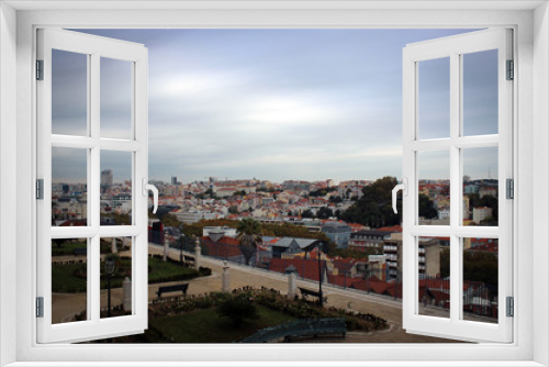 Fototapeta Naklejka Na Ścianę Okno 3D - Panorama of Lisbon, Portugal