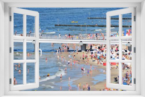 Fototapeta Naklejka Na Ścianę Okno 3D - Plaża nad Bałtykiem