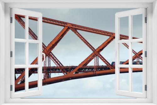 Fototapeta Naklejka Na Ścianę Okno 3D - crossing the forth bridge