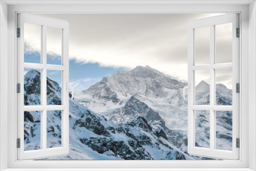 Fototapeta Naklejka Na Ścianę Okno 3D - Alps Switzerland, Jungfrau Resort