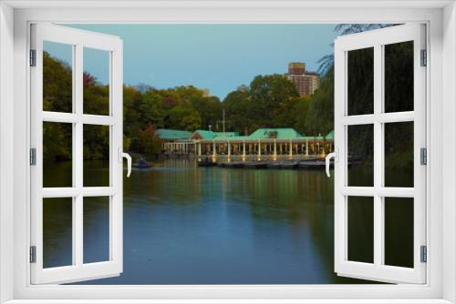 Fototapeta Naklejka Na Ścianę Okno 3D - Boathouse, Central Park, New York