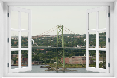 Fototapeta Naklejka Na Ścianę Okno 3D - Angus L. Macdonald Bridge - Halifax - Nova Scotia