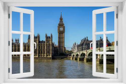 Fototapeta Naklejka Na Ścianę Okno 3D - London - Westminster 