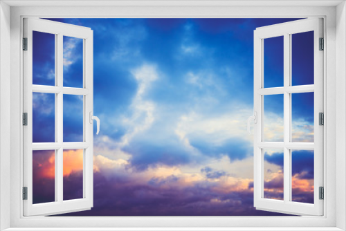Fototapeta Naklejka Na Ścianę Okno 3D - Cloudy sky weather panorama background