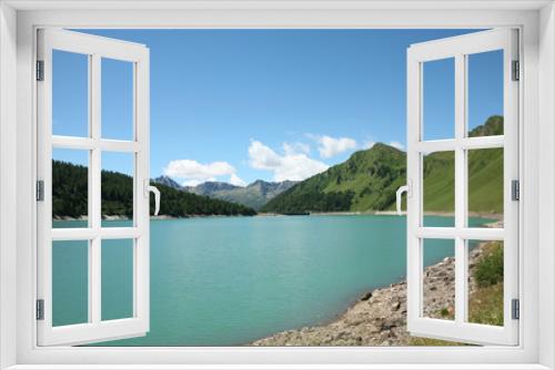 Fototapeta Naklejka Na Ścianę Okno 3D - lago di montagna