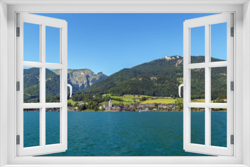 Fototapeta Naklejka Na Ścianę Okno 3D - view of St. Wolfgang, Austria