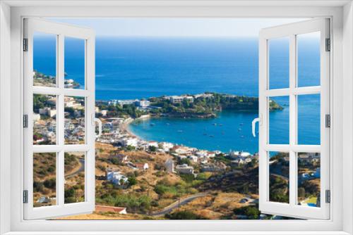 Fototapeta Naklejka Na Ścianę Okno 3D - Panoramic skyline view of Agia Pelagia village Heraklion Crete G