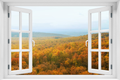 Fototapeta Naklejka Na Ścianę Okno 3D - Colorful panorama landscape in autumn