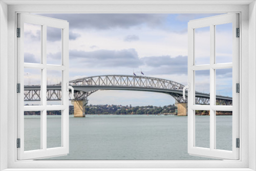 Fototapeta Naklejka Na Ścianę Okno 3D - Auckland Harbor Bridge.