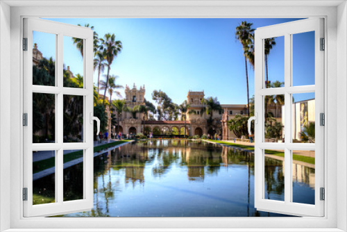 Fototapeta Naklejka Na Ścianę Okno 3D - Balboa Park San Diego With Clear Blue Sky