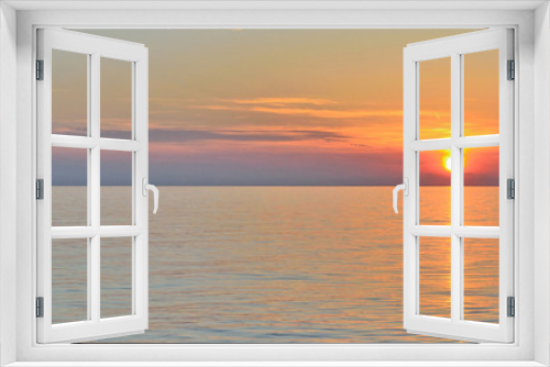 Fototapeta Naklejka Na Ścianę Okno 3D - sunset sea backgroundthe