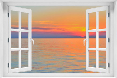 Fototapeta Naklejka Na Ścianę Okno 3D - sunset sea background