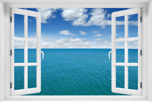 Fototapeta Naklejka Na Ścianę Okno 3D - Blue sea water
