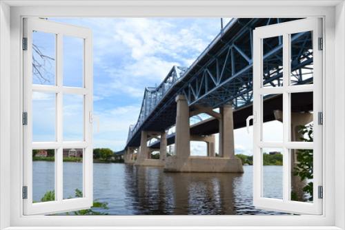 Fototapeta Naklejka Na Ścianę Okno 3D - Mississippi Bridges