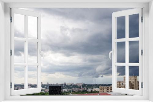 Fototapeta Naklejka Na Ścianę Okno 3D - View to the modern city street