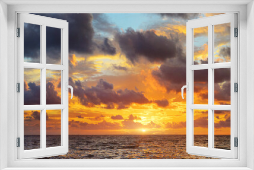 Fototapeta Naklejka Na Ścianę Okno 3D - Sunset panorama