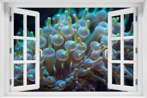 Fototapeta Naklejka Na Ścianę Okno 3D - Green bubble-tip anemone (Entacmaea quadricolor).