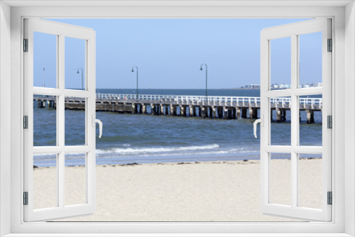 Fototapeta Naklejka Na Ścianę Okno 3D - Melbourne Beach Pier
