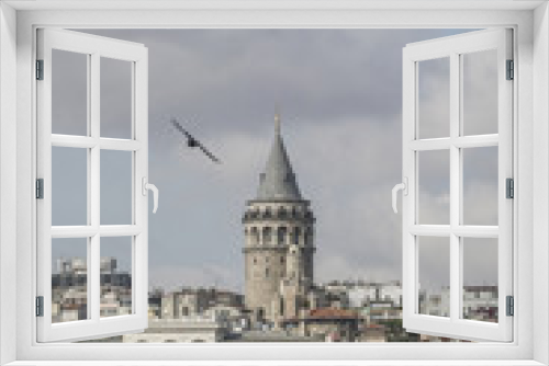 Fototapeta Naklejka Na Ścianę Okno 3D - View of Karakoy and Galata Tower in Istanbul, Turkey