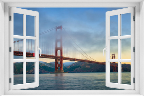 Fototapeta Naklejka Na Ścianę Okno 3D - Golden Gate Bridge 4