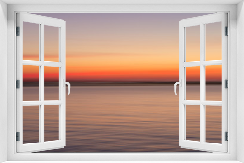 Fototapeta Naklejka Na Ścianę Okno 3D - Blurred sunset, sky and sea