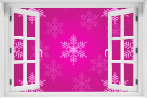 Christmas Pink Snowflakes pattern