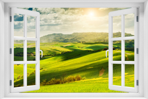 Fototapeta Naklejka Na Ścianę Okno 3D -  Beautiful Tuscany landscape, Italy