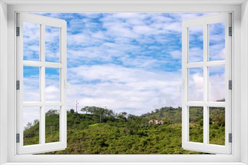 Fototapeta Naklejka Na Ścianę Okno 3D - Cross on Hill in San Gil