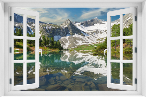 Fototapeta Naklejka Na Ścianę Okno 3D - Beautiful summer landscape, Altai mountains Russia.