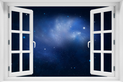 Fototapeta Naklejka Na Ścianę Okno 3D - starry night background, galaxy