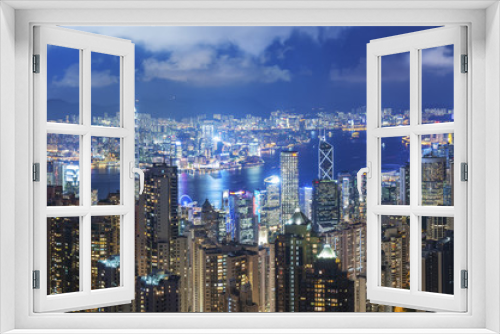 Fototapeta Naklejka Na Ścianę Okno 3D - Victoria Harbor of Hong Kong