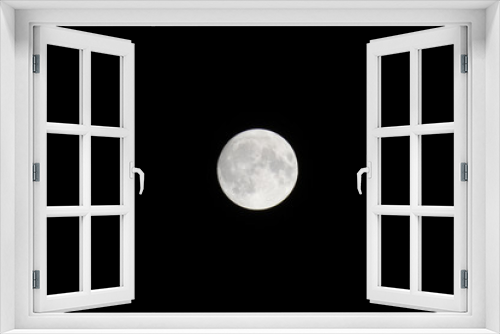 Fototapeta Naklejka Na Ścianę Okno 3D - pełnia księżyca