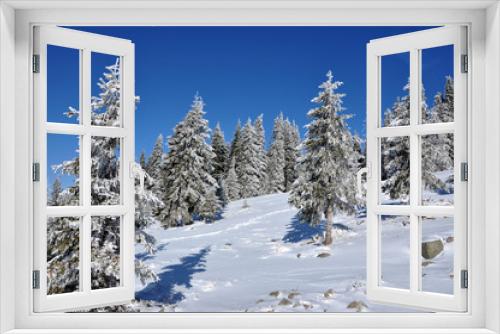 Fototapeta Naklejka Na Ścianę Okno 3D - Christmas winter scenery