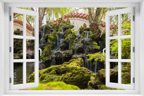 Fototapeta Naklejka Na Ścianę Okno 3D - Traditional Chinese private garden,Beautiful Chinese garden