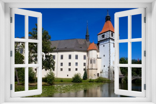 Fototapeta Naklejka Na Ścianę Okno 3D - castle Blatná