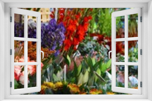 Fototapeta Naklejka Na Ścianę Okno 3D - Flower Market