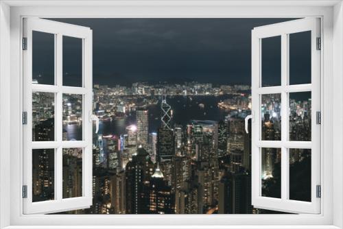 Fototapeta Naklejka Na Ścianę Okno 3D - The Peak Hong Kong