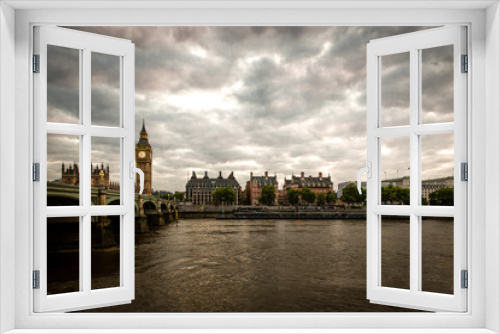 Fototapeta Naklejka Na Ścianę Okno 3D - Elizabeth Tower (Big Ben) at Dawn in London, Great Britain