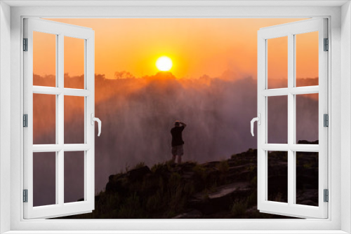 Fototapeta Naklejka Na Ścianę Okno 3D - Victoria Falls
