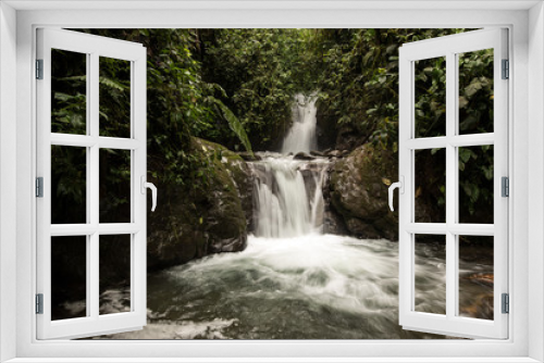 Fototapeta Naklejka Na Ścianę Okno 3D - Waterfalls of the tropical rainforest in Mindo, Ecuador