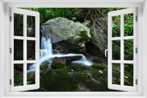 Fototapeta Naklejka Na Ścianę Okno 3D - Beautiful waterfall , Thailand