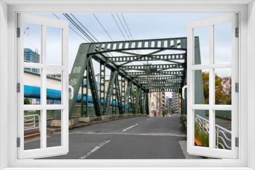 Fototapeta Naklejka Na Ścianę Okno 3D - 鶴歩橋