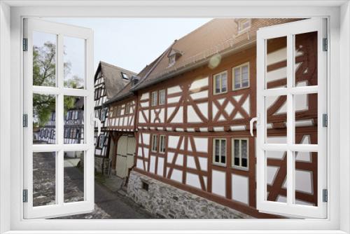 Fototapeta Naklejka Na Ścianę Okno 3D - Old houses in Oberusel town