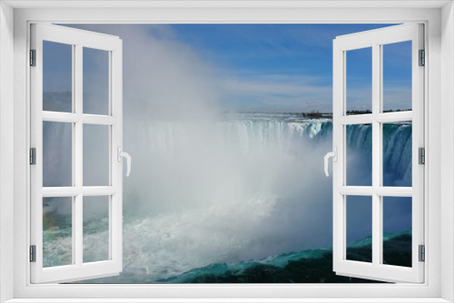 Fototapeta Naklejka Na Ścianę Okno 3D - Niagara Falls rainbow