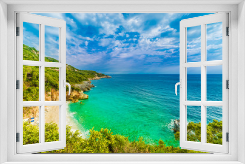 Fototapeta Naklejka Na Ścianę Okno 3D - Mylopotamos beach, Pelion, Greece