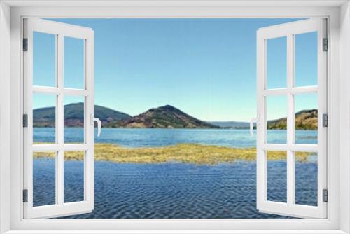 Fototapeta Naklejka Na Ścianę Okno 3D - Panoramique du lac du Salagou