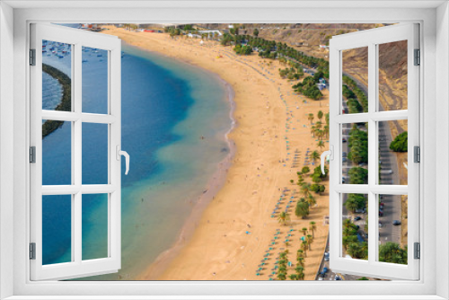 Fototapeta Naklejka Na Ścianę Okno 3D - Playa de Las Teresitas, a famous beach near Santa Cruz de Tenerife in the north of Tenerife, Canary Islands, Spain