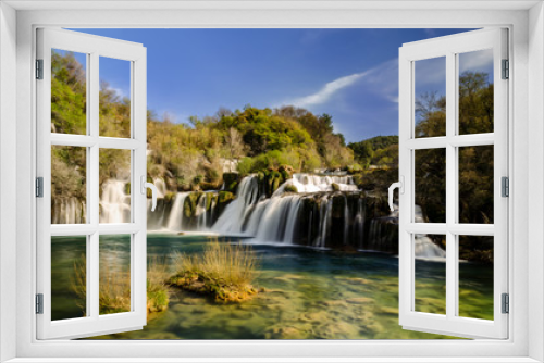 Fototapeta Naklejka Na Ścianę Okno 3D - KRKA Waterfall